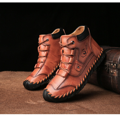 🔥60% off today only🔥Men's handmade genuine leather orthopedic shoes