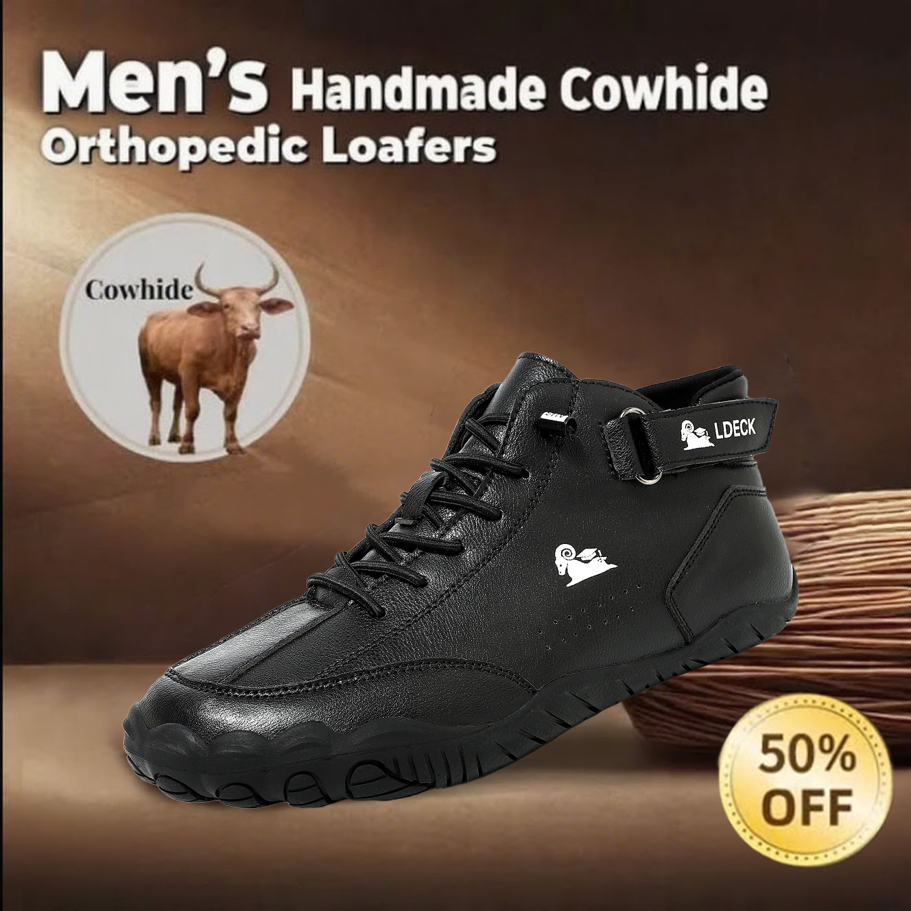 🔥Today 70% off🔥Men's stylish waterproof orthopedic shoes to relieve 