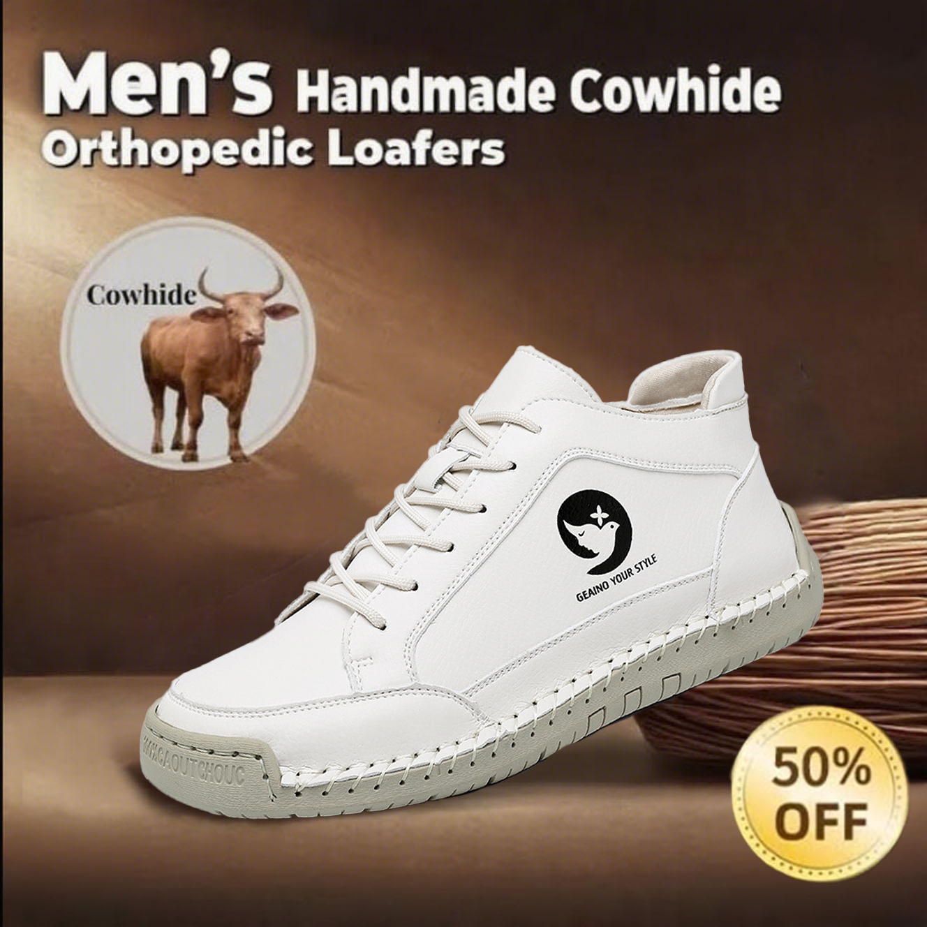 🔥Hot Sale🎉Women's non-slip handmade genuine leather orthopedic shoes