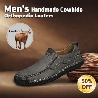 🔥Today 55% off🔥Men's genuine leather handmade non-slip orthotic loafers
