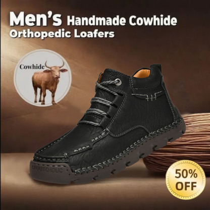 ⏰Limited Time Sale 70% OFF-Men's new handmade genuine leather orthopedic shoes with arch support