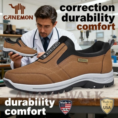 ENJERR™⏰Promotion - 70% OFF🔥 Men Casual Leather Loafer Orthopedic Walking Shoes