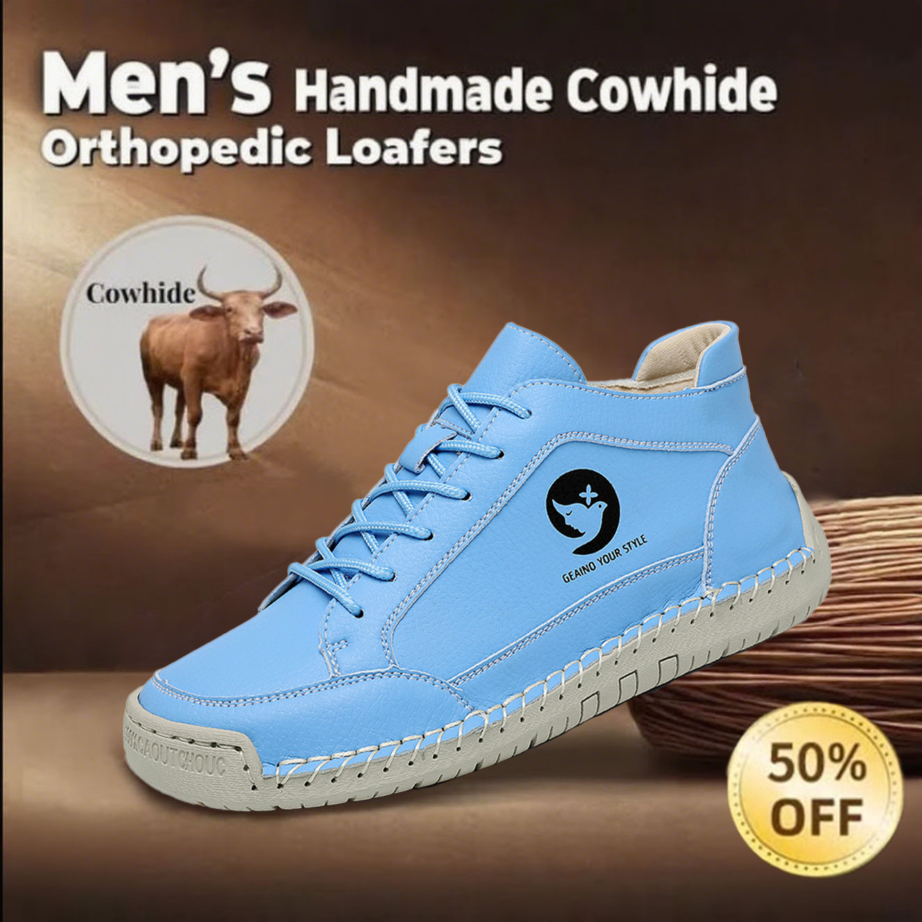 🔥Hot Sale🎉Women's non-slip handmade genuine leather orthopedic shoes