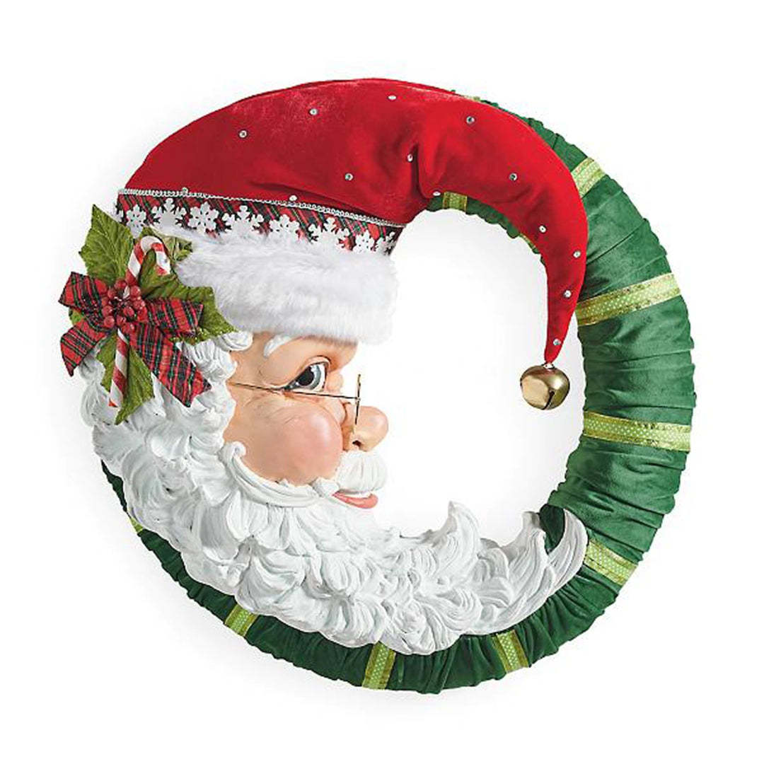 Jolly Santa Wreath Christmas Wreath
