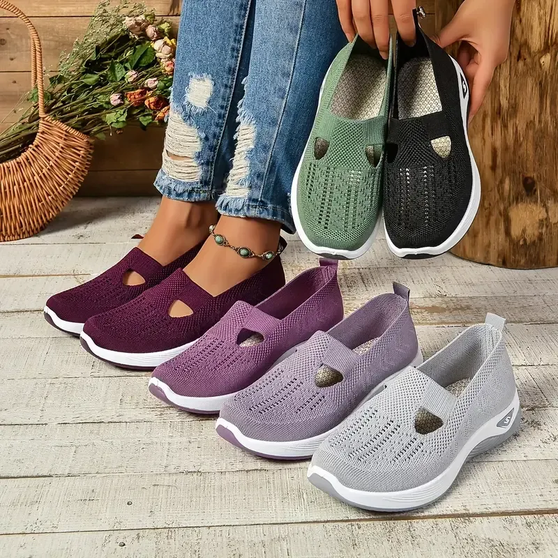 🔥Last Day Promotion 70% OFF🔥- Women's comfortable breathable knitted sneakers