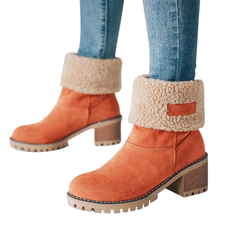 Zekear Seniors' Chunky Heel Winter Boots