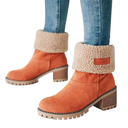 Zekear Seniors' Chunky Heel Winter Boots