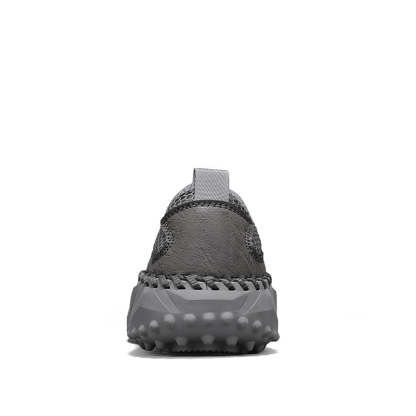 ⏰Fresh Steps – 60% OFF🛒 Men’s Slip-On Orthopedic Casual Walking Shoes – Breathable Mesh, Leather Trim, Arch Support & Non-Slip Rubber Sole for Outdoor Trekking