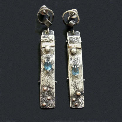 Blue Stone Earrings