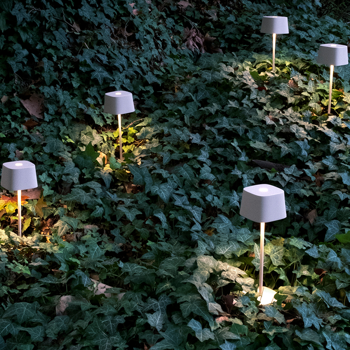 Rechargeable Cordless Table Lamp - 360° Shadowless Lighting Dimmable Waterproof Metal Light