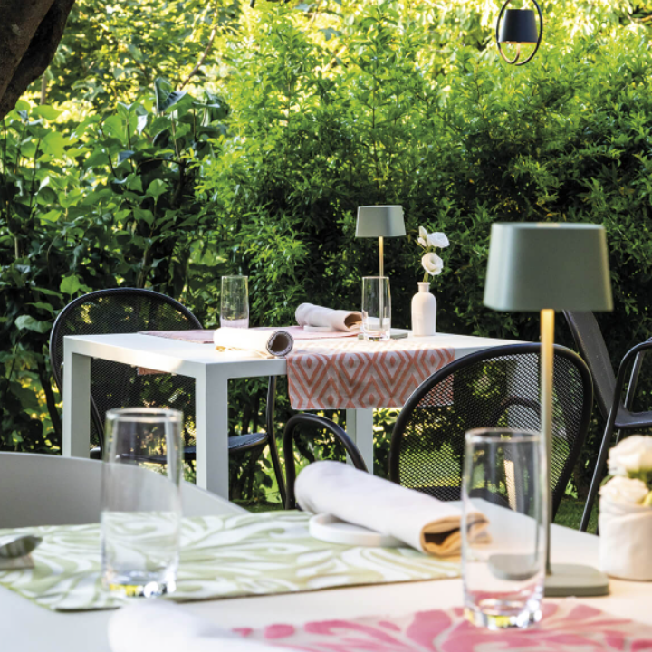 Rechargeable Cordless Table Lamp - 360° Shadowless Lighting Dimmable Waterproof Metal Light