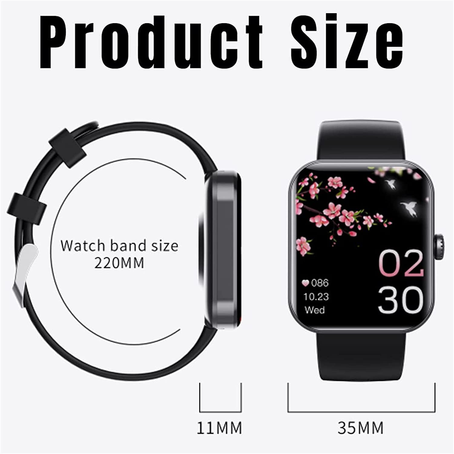 Blood Pressure & Blood Sugar Smart Watch Bluetooth Fashion Smartwatch