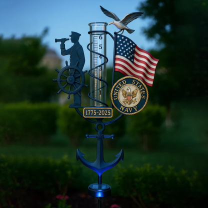 Navy 250th Anniversary Rain gauge