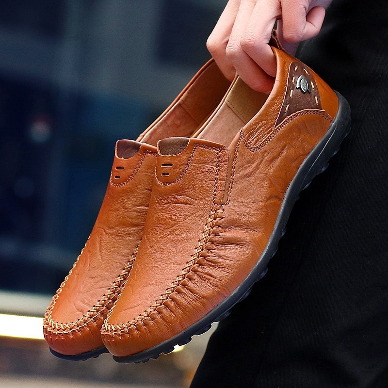 ⏰Promotion - 50% OFF🔥 Handcrafted Ortho Slip-On Leather Loafers
