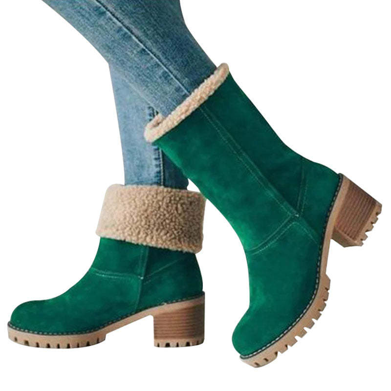 Zekear Seniors' Chunky Heel Winter Boots