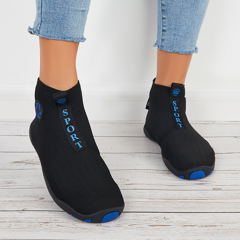 Men High Top Water Shoes Barefoot Anti-Slip Quick Drying Shoes