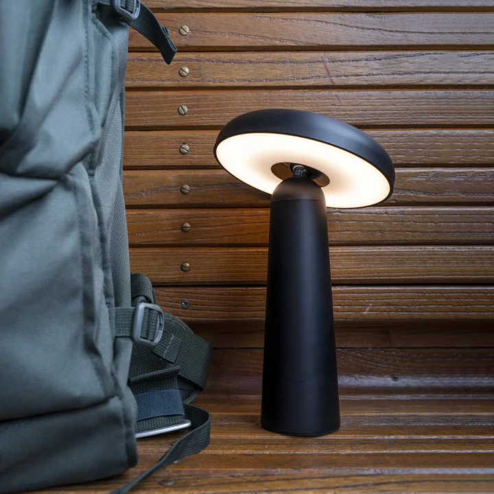 Mushroom LED Table Lamp - Tiltable Lampshade & Stepless Dimmable Touch Control Night Light