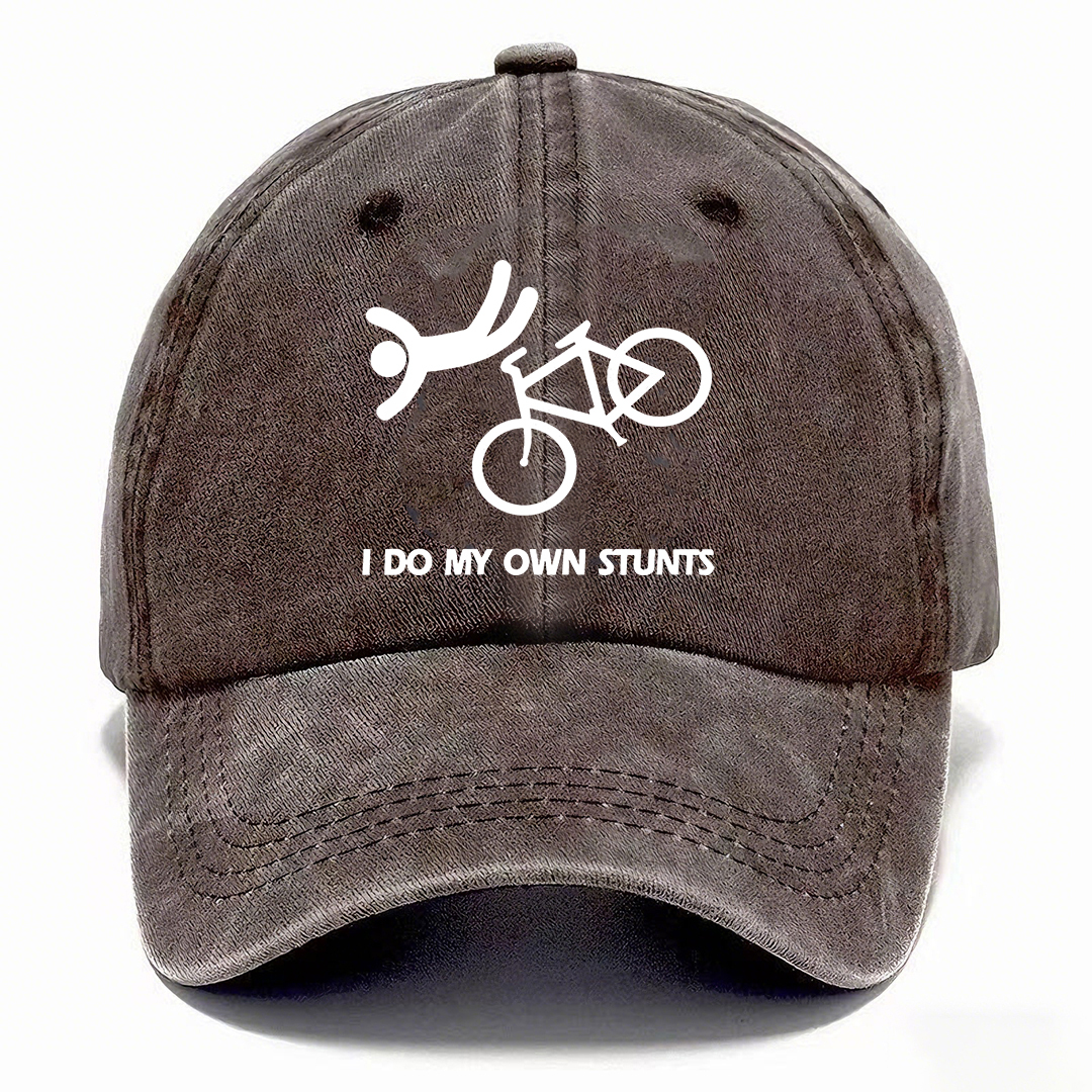 I Do My Own Stunts Hat | Vintage Washed Baseball Cap