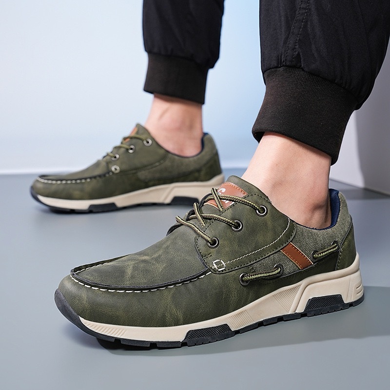⏰Promotion - 60% OFF🔥ENJERR®Men's Leather Orthopedic Sneakers - Wide Toe Box, Arch Support