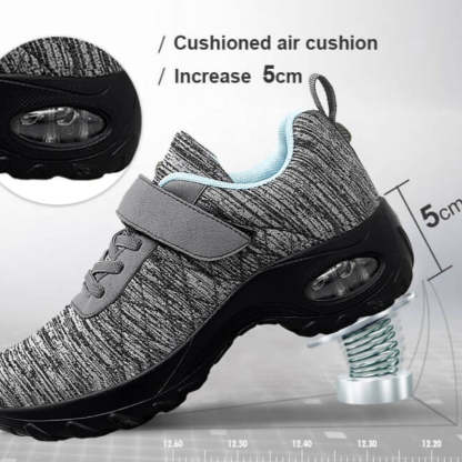 Women Orthopedic Shoes Pain Relief Air Cushion Wide Toebox High Quality Material  Elastic Non-Slip Velcro Sneakers