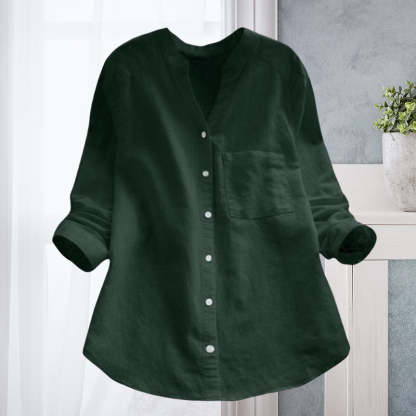 Plain casual loose blouse