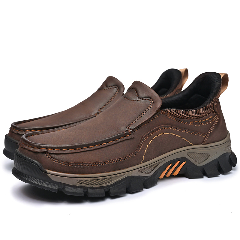 ⏰Promotion 60% OFF - 2025 New Men's Orthopedic Hands-Free Genuine Leather Slip On Loafers