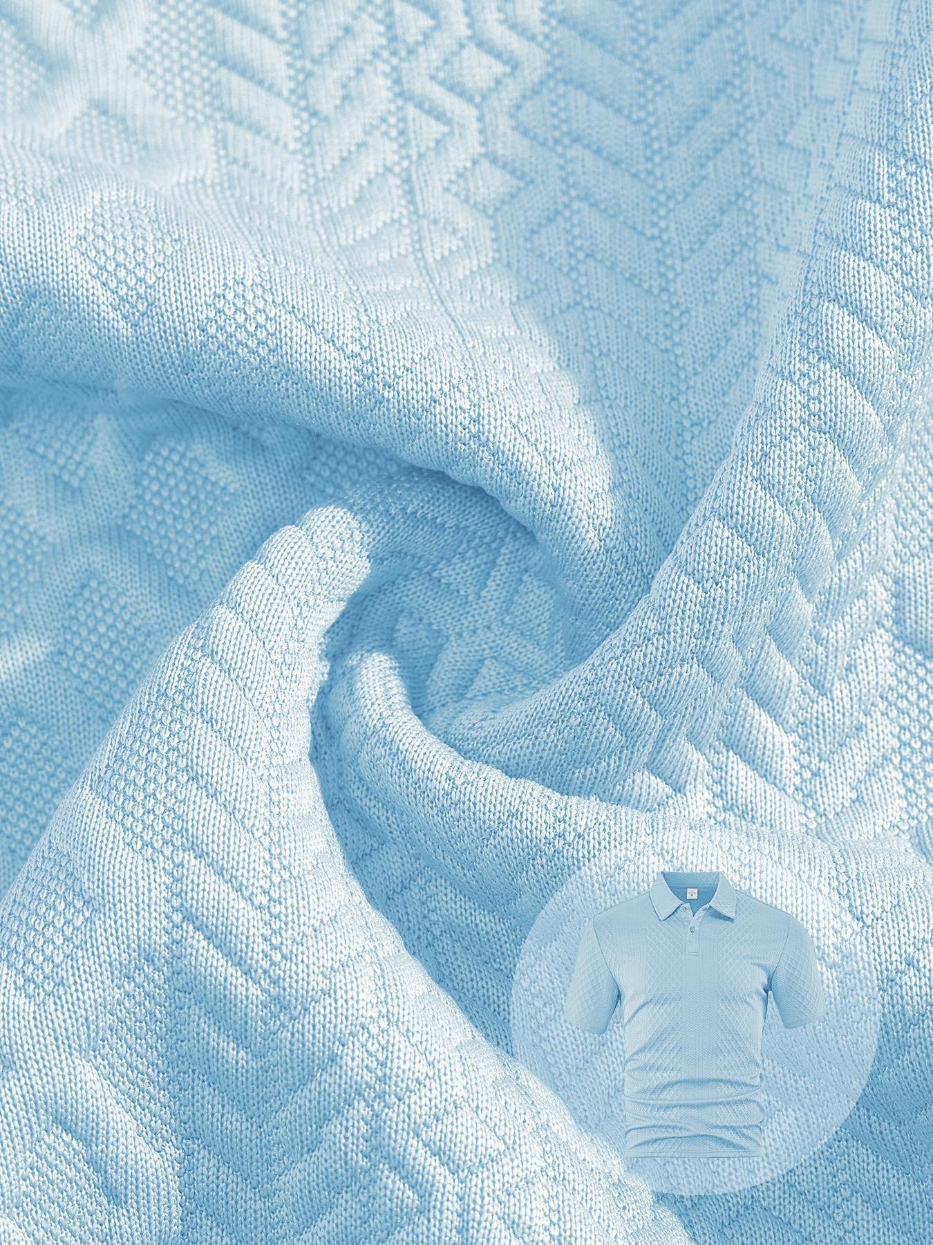 Men's Solid Polo Shirt & Drawstring Waist Shorts Set, Cozy Breathable Two-piece Outfits