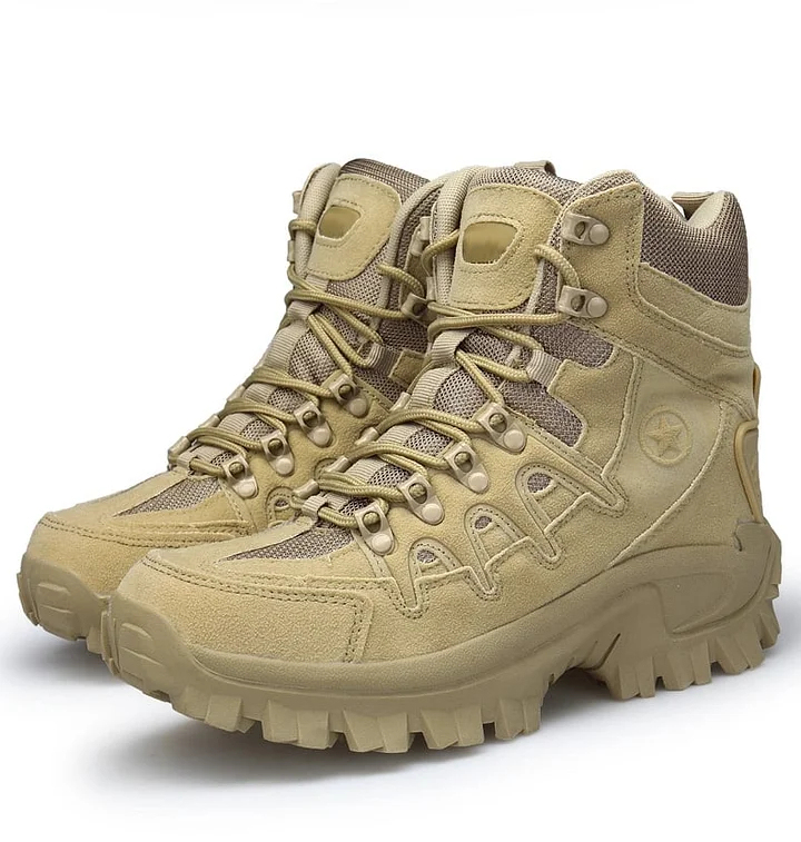 Men Outdoor Waterproof Non-Slip Hiking Boots Combat Boots