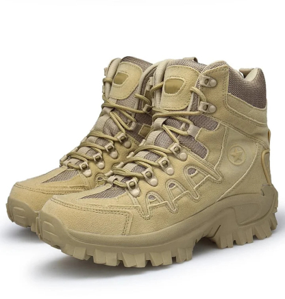 Men Outdoor Waterproof Non-Slip Hiking Boots Combat Boots