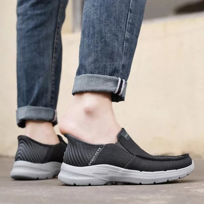 🔥LAST DAY 60% OFF🔥Men's Arch Support Hands-Free Slip-On Loafers, EVA Boat Shoes,Orthopedic Walking Shoes