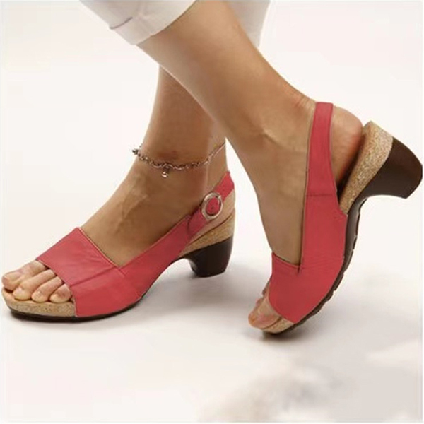 😍Last Day 50% OFF😍-Womens Comfortable Elegant Low Chunky Heel Shoes