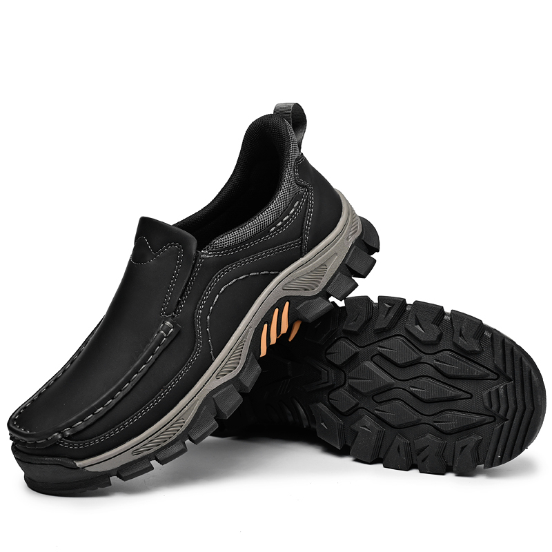 ⏰Promotion 60% OFF - 2025 New Men's Orthopedic Hands-Free Genuine Leather Slip On Loafers