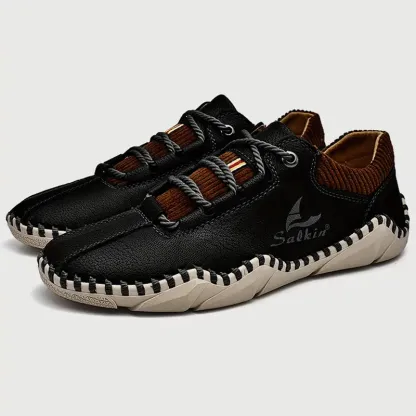 🔥On This Week Sale 70% OFF🔥Men's Handmade Leather Orthopedic Shoes - Improve Posture and Get Rid of Painless Walking & Driving