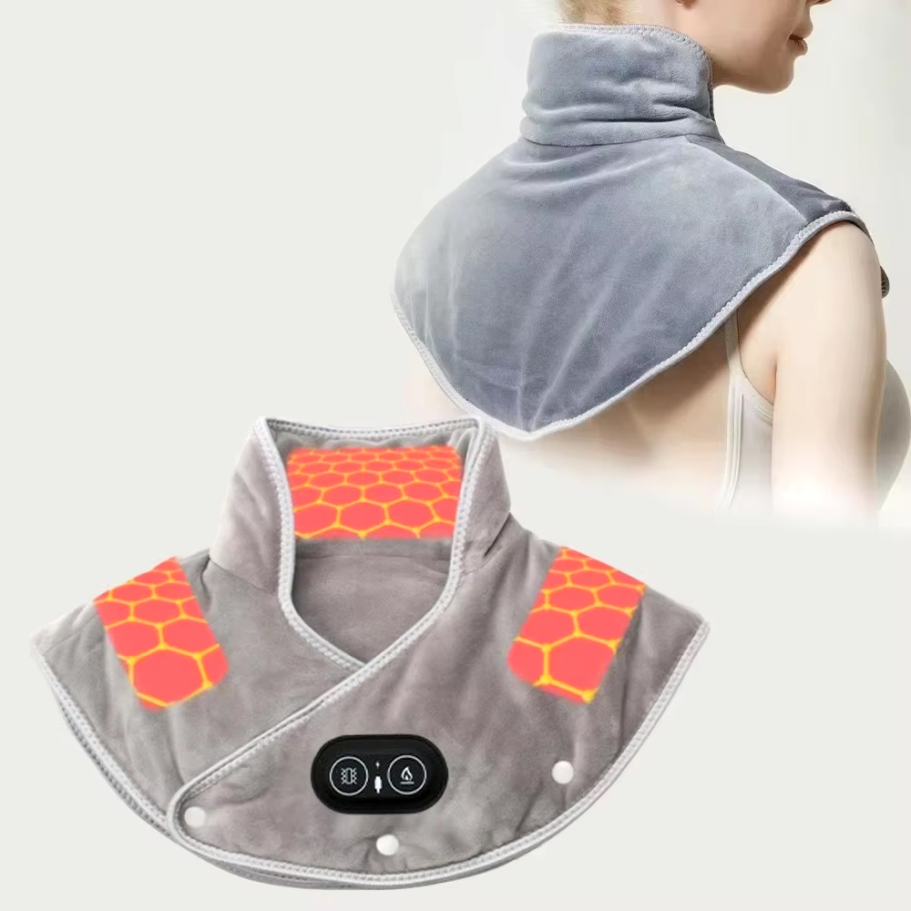 Electric Neck and Shoulder Heating Pad with Vibration