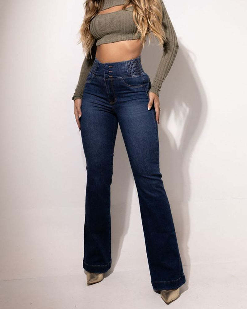 💕Spring New👖Stretch Flare Jeans With A High Waist