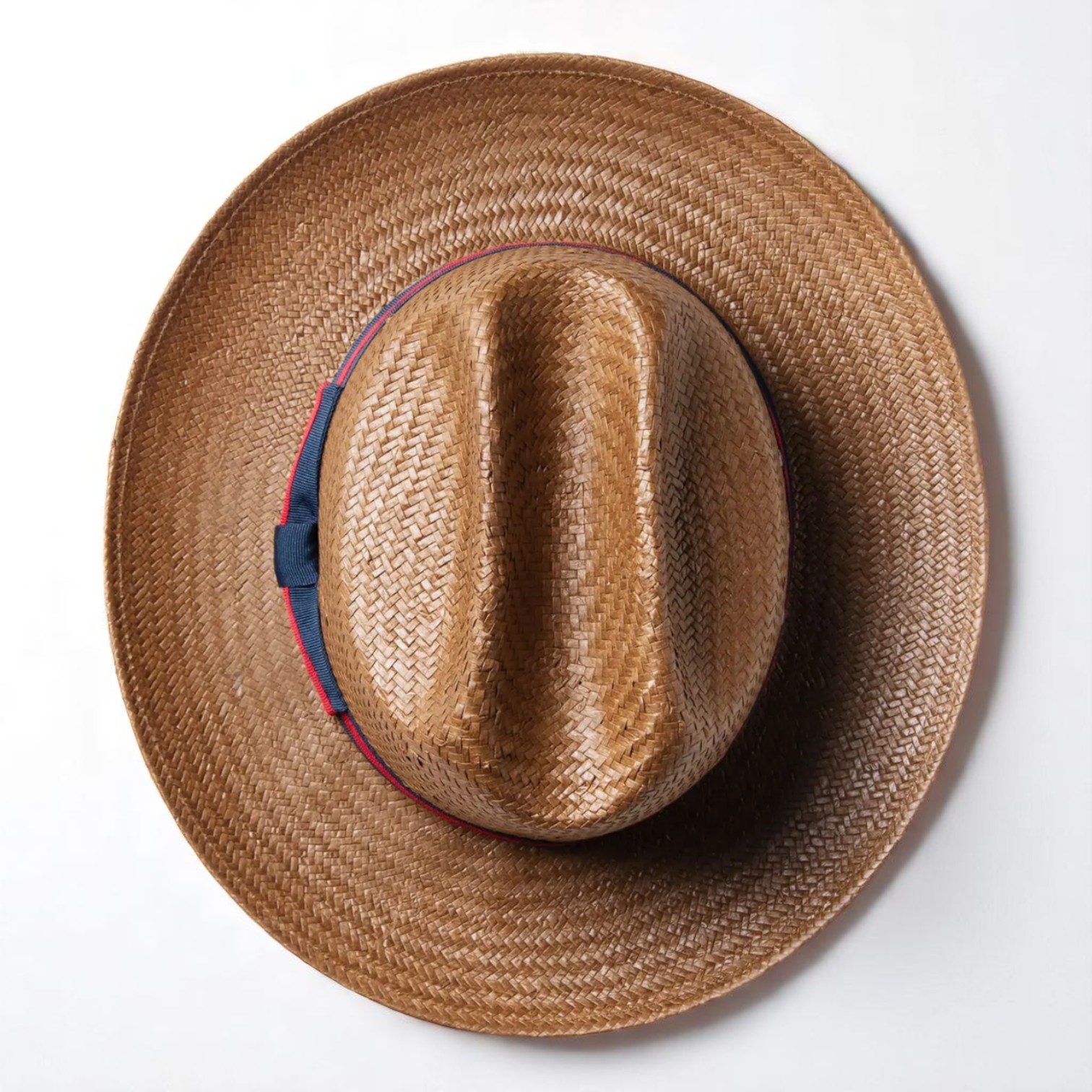 Patriotic Straw | Panama Fedora Hat - Brown