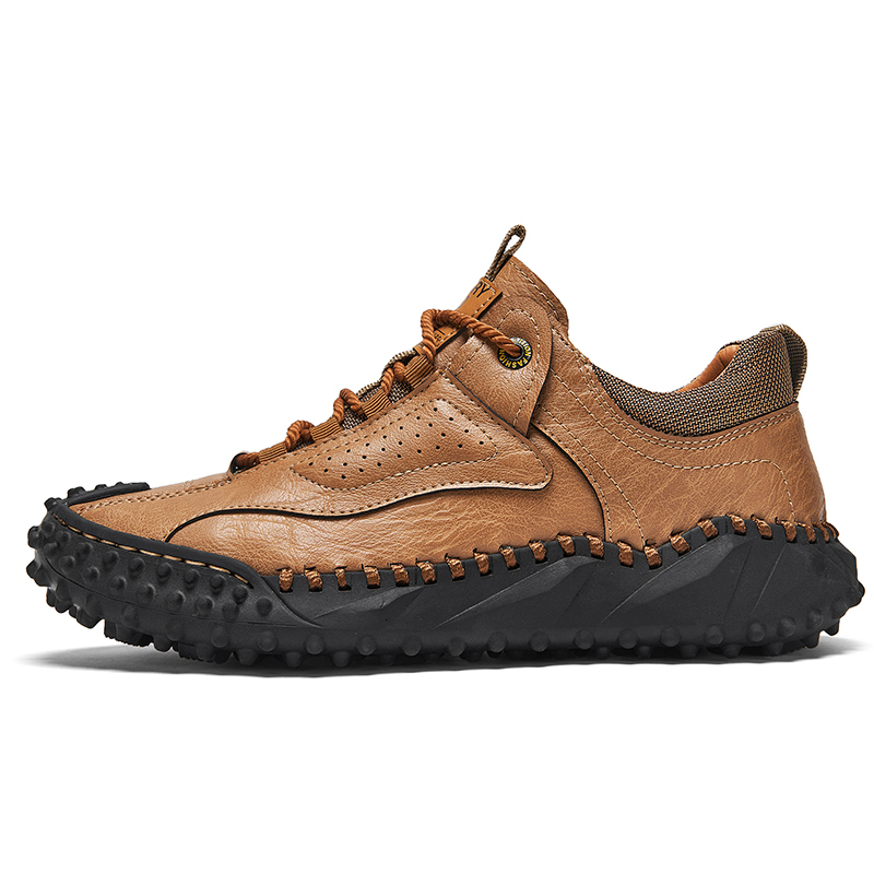 (⏰Clearance Sale-70%OFF🔥)Men’s Vintage Leather Hiking Shoes – Genuine Leather, Orthopedic Arch Support, Wide Toe Box, Waterproof, Breathable, Hand-Sewn, Non-Slip, Lightweight Shoes for Driving & Walking