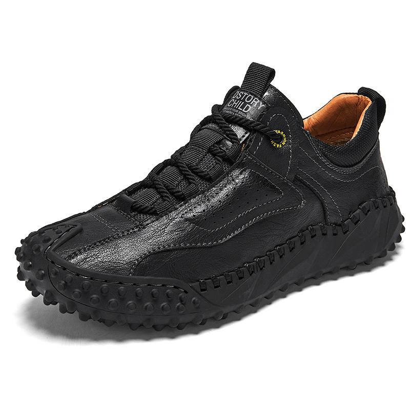 (⏰Clearance Sale-70%OFF🔥)Men’s Vintage Leather Hiking Shoes – Genuine Leather, Orthopedic Arch Support, Wide Toe Box, Waterproof, Breathable, Hand-Sewn, Non-Slip, Lightweight Shoes for Driving & Walking