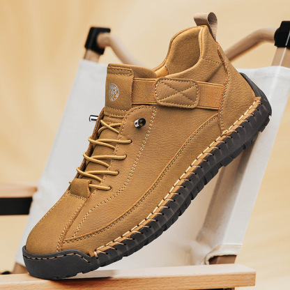 Mens Casual Orthopedic Walking Shoes Summer Breathable Sneakers Loafers Walking Shoes Hand Made Leather Dress Flats Shoes
