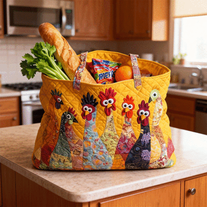 Swirl Doll Quilted Tote Bag