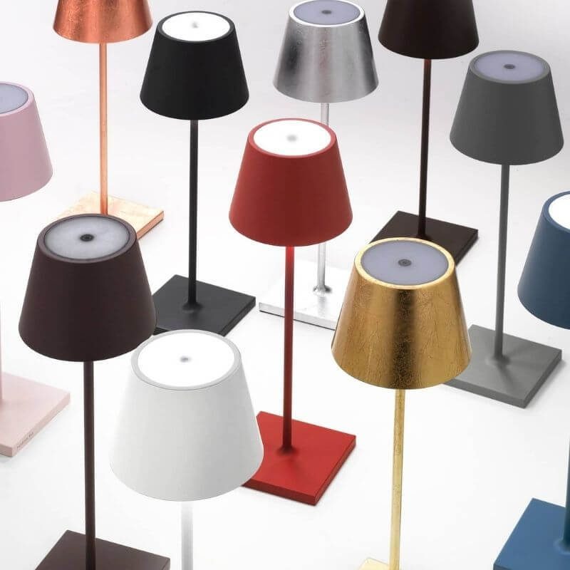 Mini Metal Cordless Table Lamp - Portable & Rechargeable Touch Dimmable Desk Light