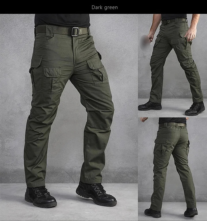 Tactical Mens IX2 Cargo Pants Durable Lightweight Trousers Ripstop Waterproof