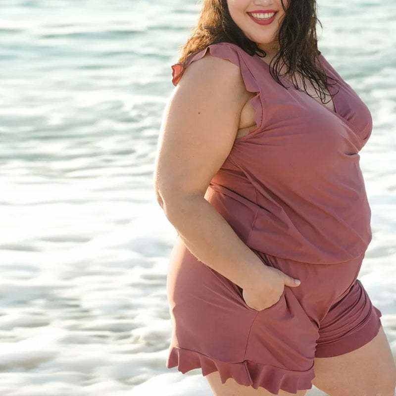 Swim Romper Built-in Bra