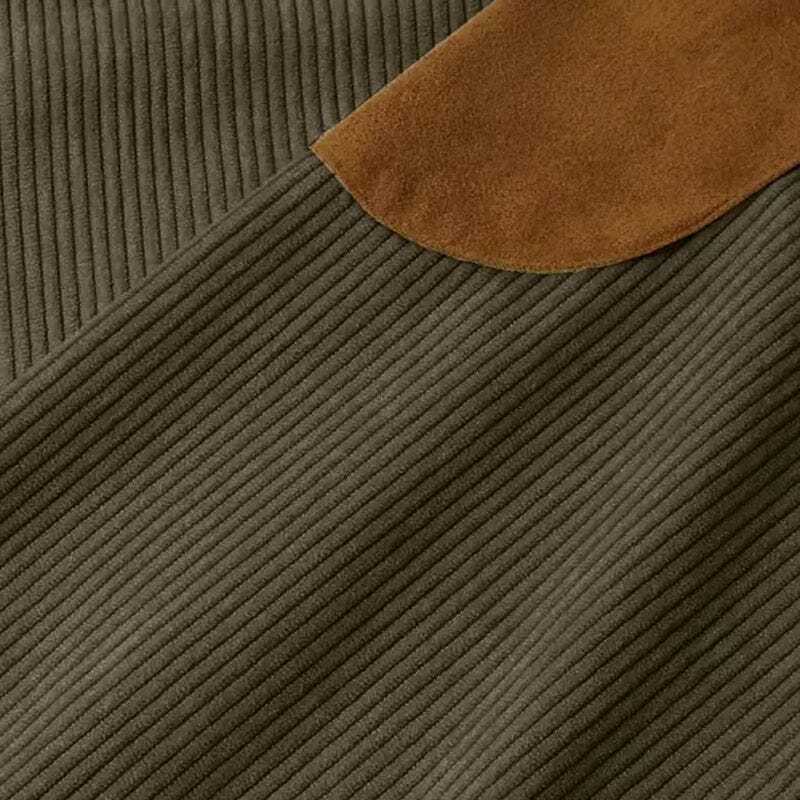 Men's Casual V-Neck Pullover Long Sleeve Rugby Shirt