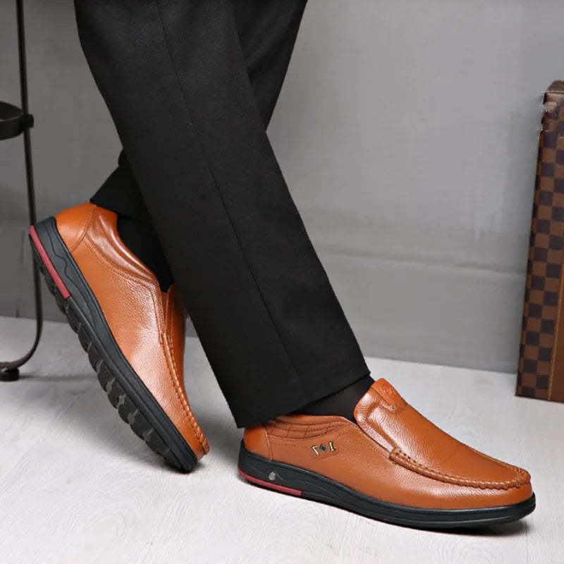 2024 Men’s Orthopedic Walking Shoes, British Business Leather Shoes