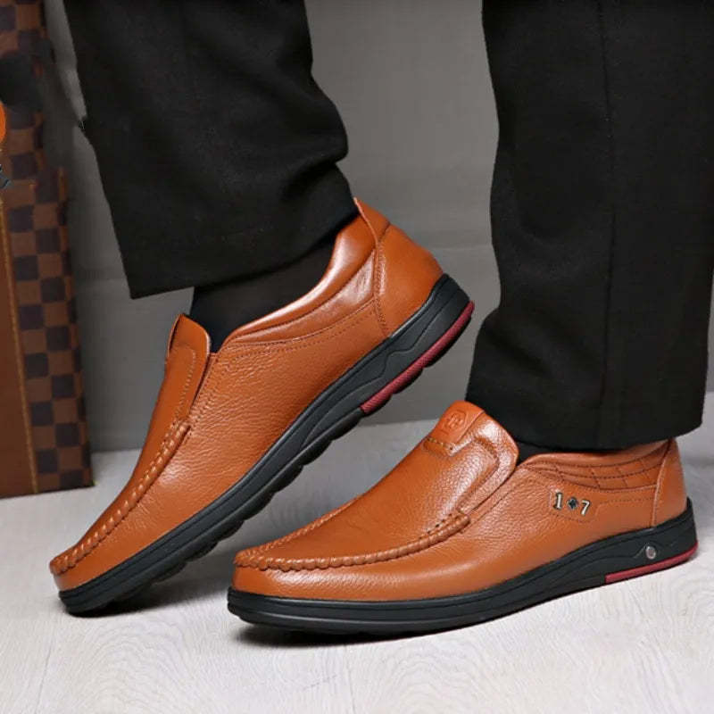 2024 Men’s Orthopedic Walking Shoes, British Business Leather Shoes