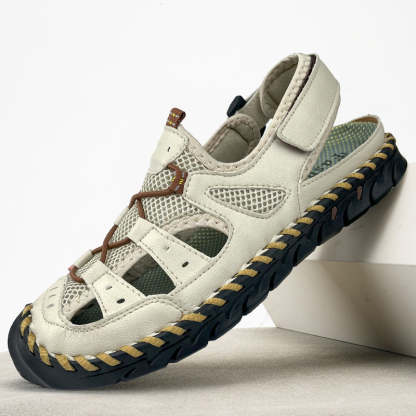 🔥Last Day 70% Off🔥Men's Casual Comfort Leather Sandals, Comfortable Orthopedic Walking Shoes