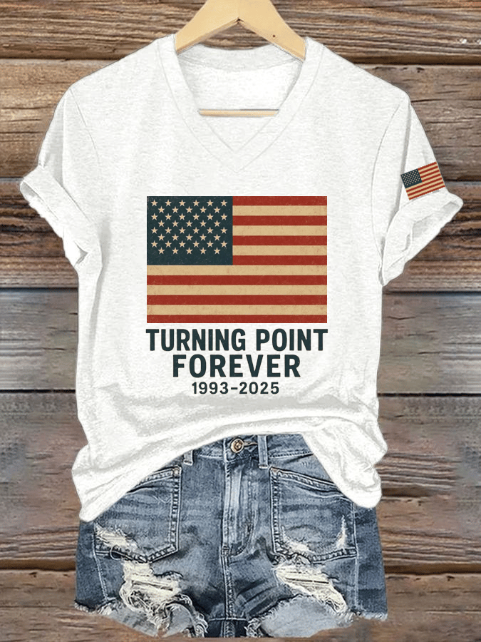 🔥Women's Hot Spot Print V-Neck T-Shirt