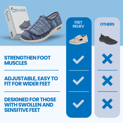 Wide Pain Relief Diabetic Shoes Black Grey
