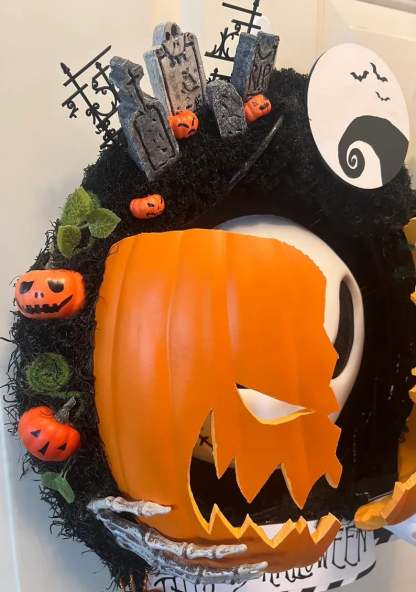 Nightmare Pumpkin Wreath
